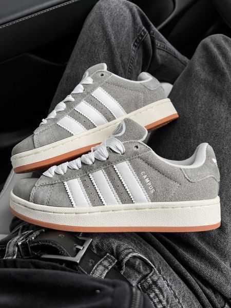США Adidas Campus 00s SILVER WHITE жіночі, чоловічі шкіряні якісні кросівки Адідас Кампус сірі/білі - Розмір 36 (US 5) 11167619 фото