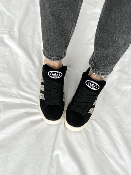 США Adidas Campus 00s Leo Black жіночі, чоловічі шкіряні якісні кросівки Адідас Кампус чорні леопард - Розмір 36 (US 5) 11167569 фото