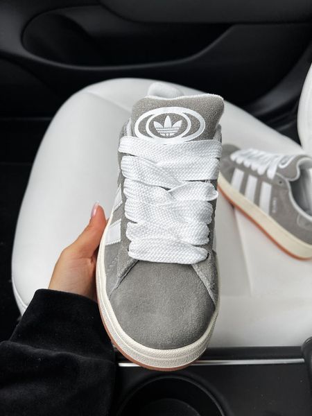 США Adidas Campus 00s SILVER WHITE жіночі, чоловічі шкіряні якісні кросівки Адідас Кампус сірі/білі - Розмір 36 (US 5) 11167619 фото