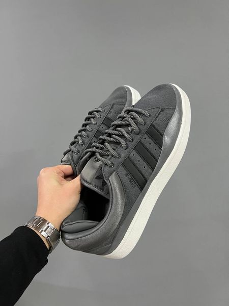 США Adidas Campus xx BAD BUNNY Gray чоловічі шкіряні якісні кросівки Адідас Кампус сірі - Розмір 36 (US 5) 11167469 фото