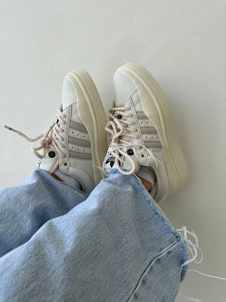 США Adidas Campus BAD BUNNY Beige жіночі, чоловічі шкіряні якісні кросівки Адідас Кампус Бежеві - Розмір 36 (US 5) 11167419 фото