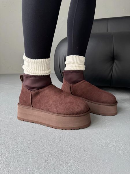 UGG Australia США Ugg Classic Dipper Low Brown Уггі на платформі коричневі замшеві Австралія - Розмір 35 (US 4) 1016222453 фото
