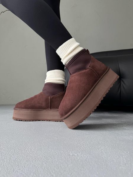 UGG Australia США Ugg Classic Dipper Low Brown Уггі на платформі коричневі замшеві Австралія - Розмір 35 (US 4) 1016222453 фото