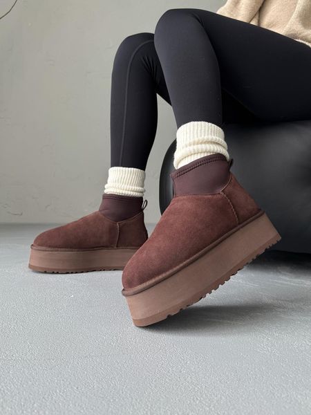 UGG Australia США Ugg Classic Dipper Low Brown Уггі на платформі коричневі замшеві Австралія - Розмір 35 (US 4) 1016222453 фото