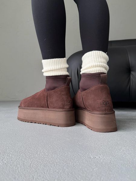 UGG Australia США Ugg Classic Dipper Low Brown Уггі на платформі коричневі замшеві Австралія - Розмір 35 (US 4) 1016222453 фото