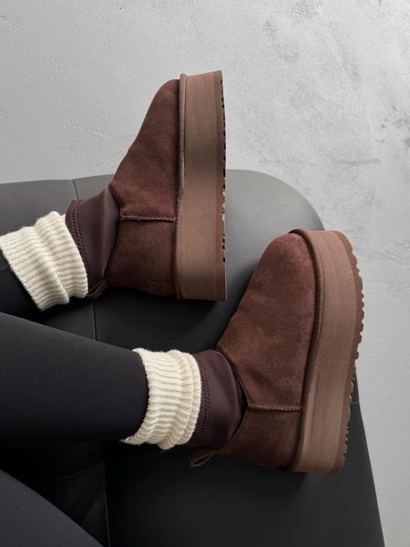 UGG Australia США Ugg Classic Dipper Low Brown Уггі на платформі коричневі замшеві Австралія - Розмір 35 (US 4) 1016222453 фото