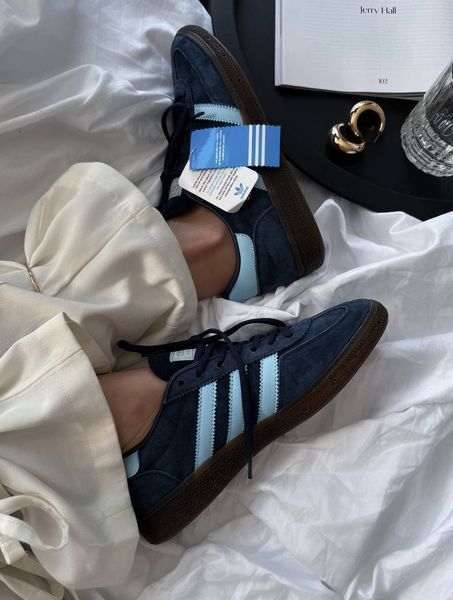 США Adidas Spezial Blue жіночі, чоловічі шкіряні якісні кросівки Адідас Спезіал сині - Розмір 36 (US 5) 11167869 фото