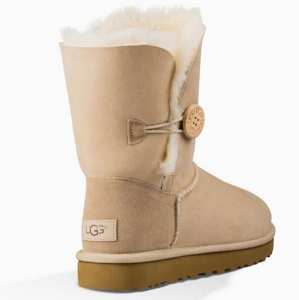 UGG Australia Short Bailey Button II Песок цільна овчина Угг Австралия - Розмір 35 (US 4) 2110463 фото