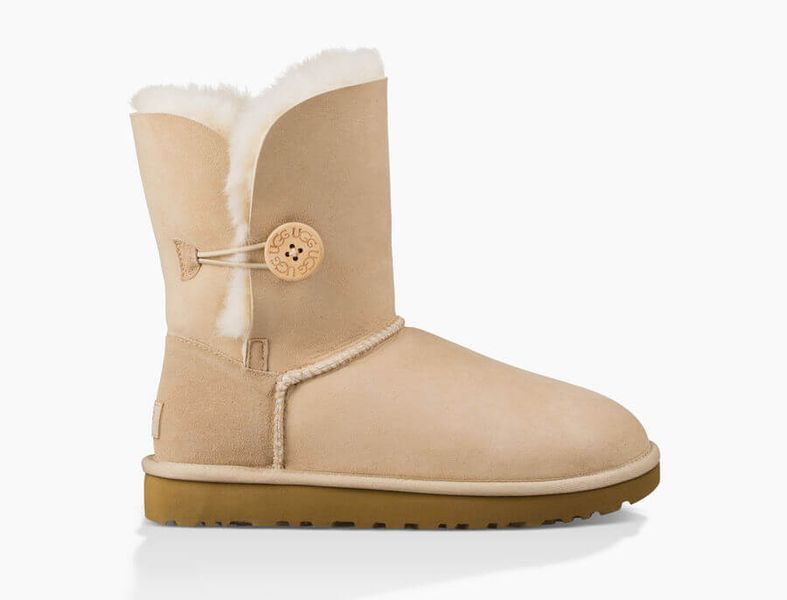 UGG Australia Short Bailey Button II Песок цільна овчина Угг Австралия - Розмір 35 (US 4) 2110463 фото