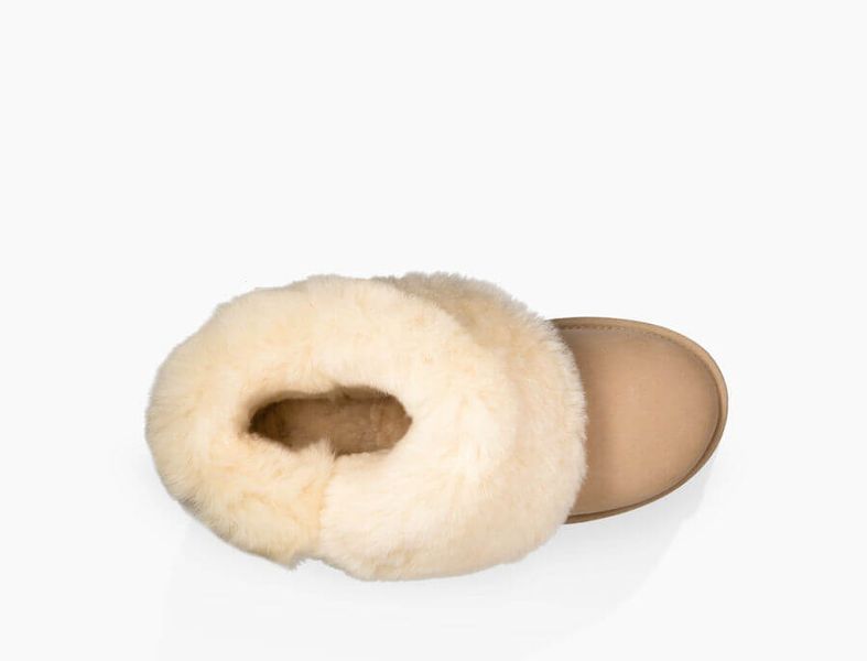 UGG Australia Short Bailey Button II Песок цільна овчина Угг Австралия - Розмір 35 (US 4) 2110463 фото