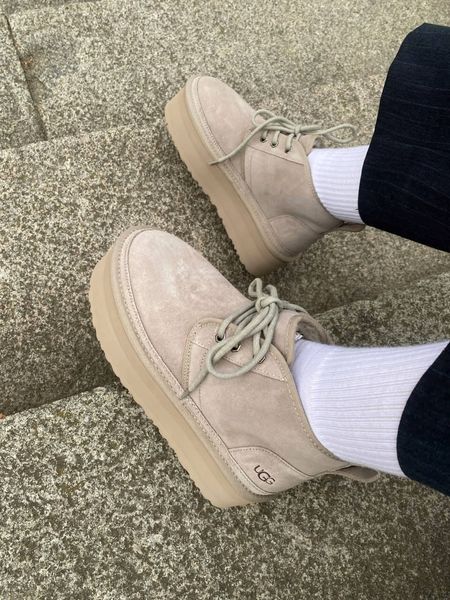 UGG Australia США Neumel Platform Light Grey Уггі ботинки Ньюмель платформа світло сірі замшеві Австралія - Розмір 35 (US 4) 2111852 фото