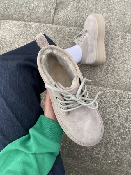 UGG Australia США Neumel Platform Light Grey Уггі ботинки Ньюмель платформа світло сірі замшеві Австралія - Розмір 35 (US 4) 2111852 фото