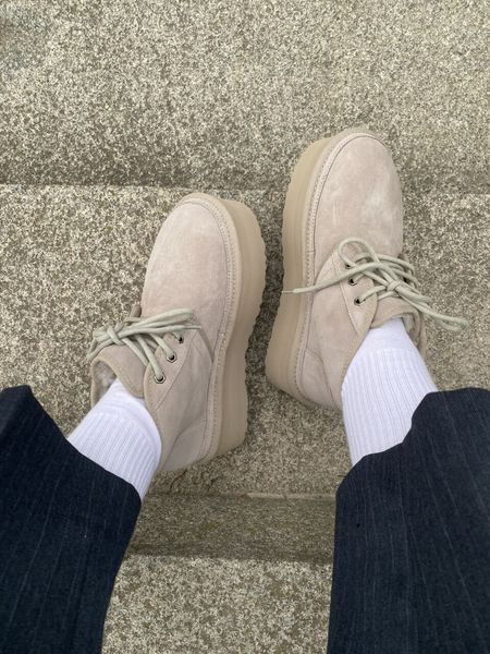 UGG Australia США Neumel Platform Light Grey Уггі ботинки Ньюмель платформа світло сірі замшеві Австралія - Розмір 35 (US 4) 2111852 фото