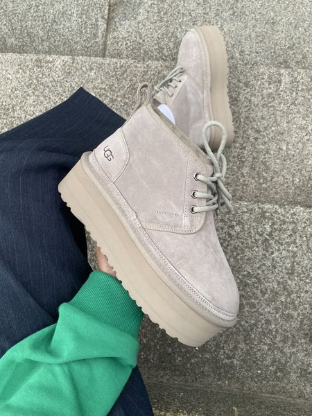 UGG Australia США Neumel Platform Light Grey Уггі ботинки Ньюмель платформа світло сірі замшеві Австралія - Розмір 35 (US 4) 2111852 фото