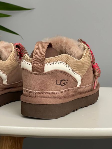 UGG Australia США Slipper Lowmel Sneaker Rocky Oak Уггі кросівки з хутром рожеві замшеві Австралія - Розмір 35 (US 4) 1016222804 фото