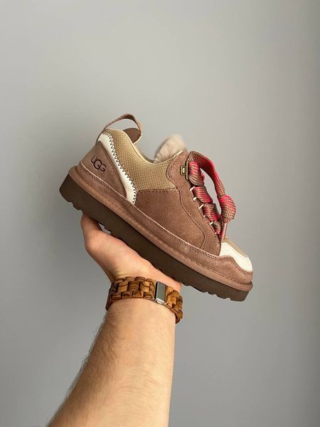 UGG Australia США Slipper Lowmel Sneaker Rocky Oak Уггі кросівки з хутром рожеві замшеві Австралія - Розмір 35 (US 4) 1016222804 фото