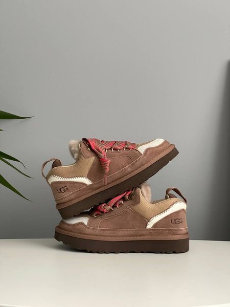 UGG Australia США Slipper Lowmel Sneaker Rocky Oak Уггі кросівки з хутром рожеві замшеві Австралія - Розмір 35 (US 4) 1016222804 фото