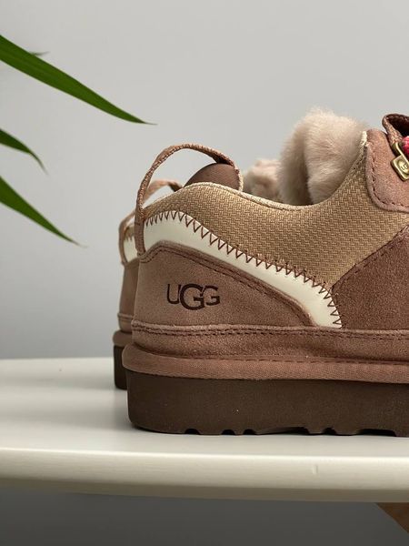 UGG Australia США Slipper Lowmel Sneaker Rocky Oak Уггі кросівки з хутром рожеві замшеві Австралія - Розмір 35 (US 4) 1016222804 фото