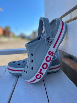 Crocs Оригінал Bayaband Light Grey / Candy Pink Крокс США (205089) - 36 (Стопа 22.5-23.2см) M4/W6 112022 фото