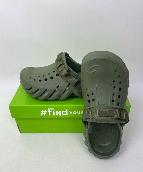 Crocs Оригінал ECHO CLOG Desert Army Зелені Крокс США (1670855292-3) - 40-41 (Стопа 25.9-26.7см) M8/W10 113958 фото