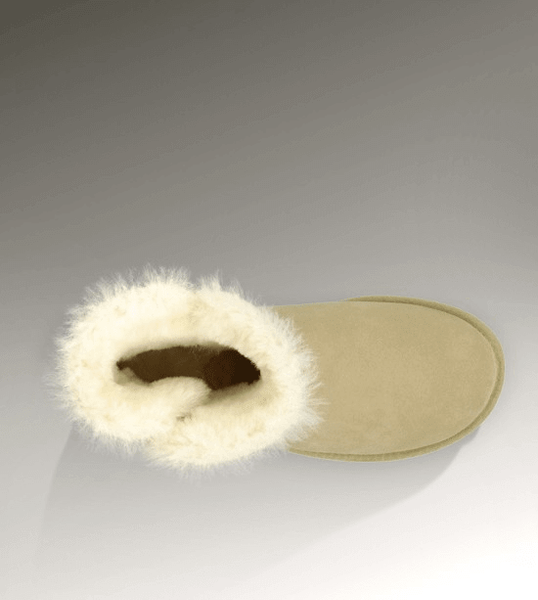 UGG Australia США Mini Bailey Button II Песок цільна овчина мини Угг Австралия - Розмір 35 (US 4) 2110276 фото