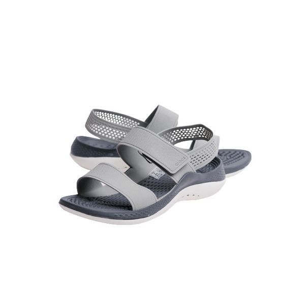 Crocs Оригінал Жіночі Сандалі Крокс Sandal Literide 360 Light Grey/Slate Grey Сірі (2050899) - 36 (Стопа 22.5-23.2см) M4/W6 112892 фото