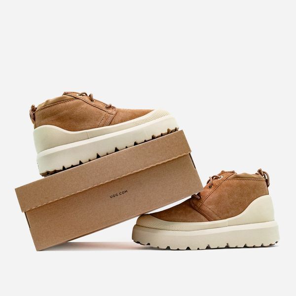 UGG Australia США Neumel Hybrid Chestnut/Beige Slipper Уггі ньюмель на шнурівці з силіконом руді замшеві Австралія - Розмір 35 (US 4) 1016222355 фото