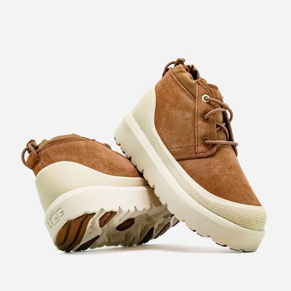 UGG Australia США Neumel Hybrid Chestnut/Beige Slipper Уггі ньюмель на шнурівці з силіконом руді замшеві Австралія - Розмір 35 (US 4) 1016222355 фото
