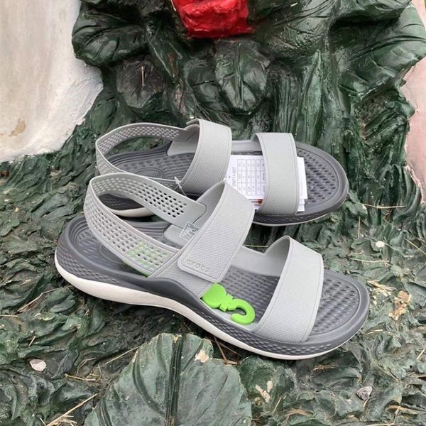 Crocs Оригінал Жіночі Сандалі Крокс Sandal Literide 360 Light Grey/Slate Grey Сірі (2050899) - 36 (Стопа 22.5-23.2см) M4/W6 112892 фото