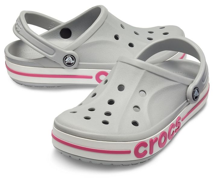 Crocs Оригінал Bayaband Light Grey / Candy Pink Крокс США (205089) - 36 (Стопа 22.5-23.2см) M4/W6 112022 фото