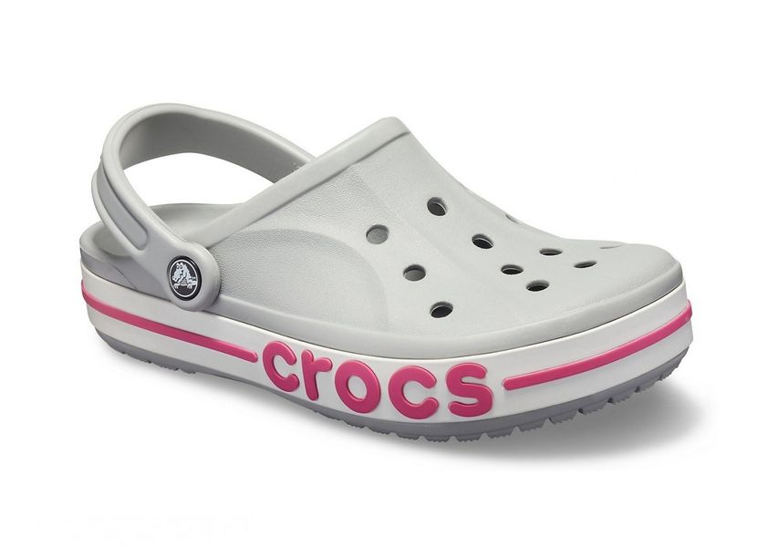 Crocs Оригінал Bayaband Light Grey / Candy Pink Крокс США (205089) - 36 (Стопа 22.5-23.2см) M4/W6 112022 фото