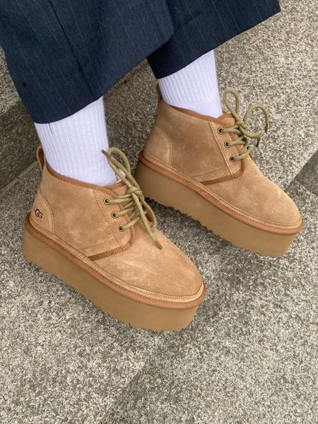 UGG Australia США Neumel Platform Chestnut Уггі ботинки Ньюмель платформа руді замшеві Австралія - Розмір 35 (US 4) 2111863 фото