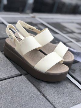 Crocs Оригінал Brooklyn Sandal Pale White Білі Крокс США - 36 (Стопа 22.5-23.2см) M4/W6 9977117 фото