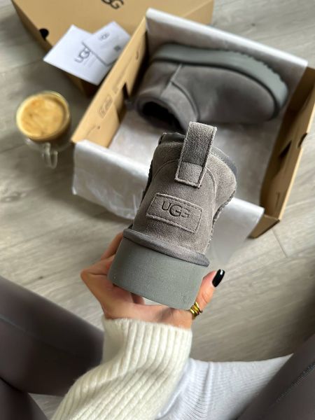 UGG Australia США Ultra Mini Platform Grey Уггі ультра міні платформа сірі замшеві Австралія - Розмір 35 (US 4) 2111654 фото