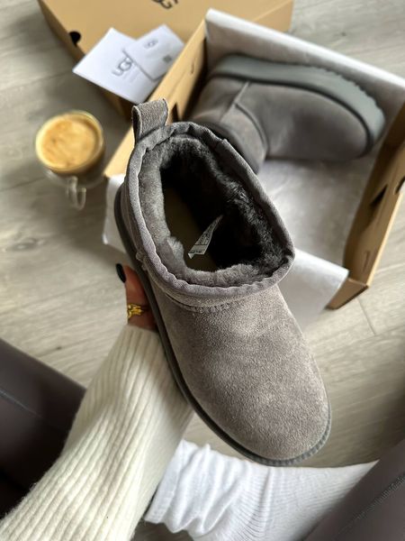 UGG Australia США Ultra Mini Platform Grey Уггі ультра міні платформа сірі замшеві Австралія - Розмір 35 (US 4) 2111654 фото