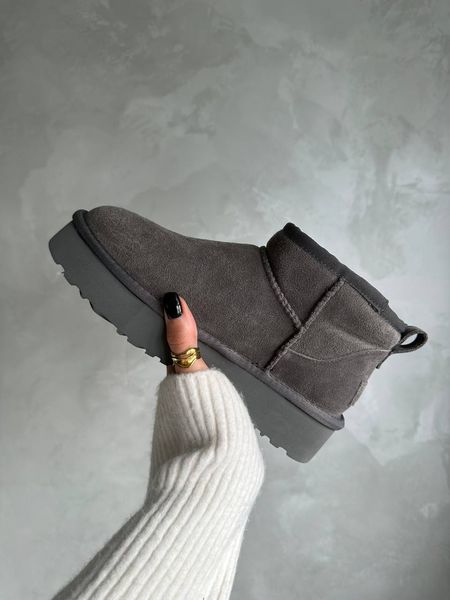 UGG Australia США Ultra Mini Platform Grey Уггі ультра міні платформа сірі замшеві Австралія - Розмір 35 (US 4) 2111654 фото