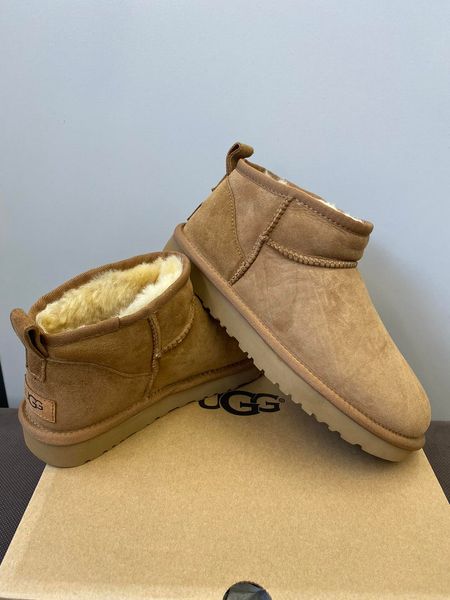 UGG Australia Ultra Mini II США Сhestnut Рудий натуральні зимові ультра міні Угг Австралия - Розмір 35 (US 4) 2111522 фото