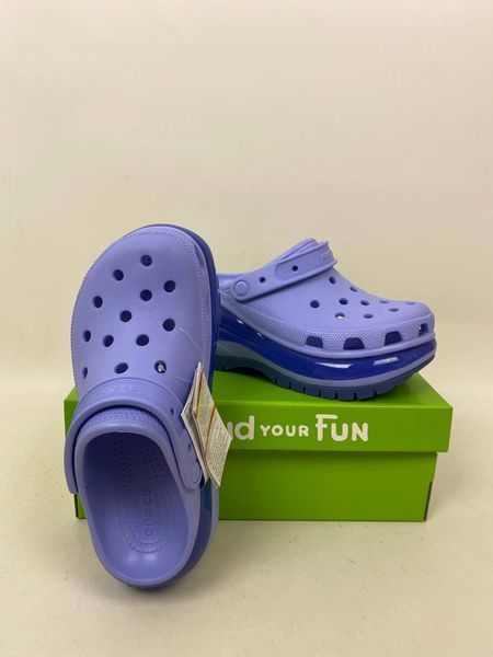 Crocs Оригінал Mega Crush Clog Violet Women Sabo крокс сабо Оригінал США (207988-1) - 36 (Стопа 22.5-23.2см) M4/W6 114305 фото
