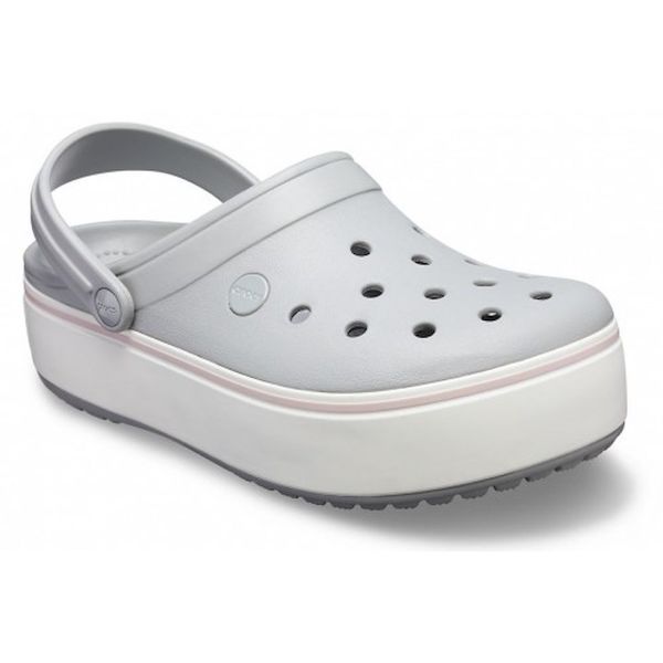 Crocs Оригінал Crocband™ Platform Clog Light Grey Жіночі Крокс США (205434) - 36 (Стопа 22.5-23.2см) M4/W6 100614 фото