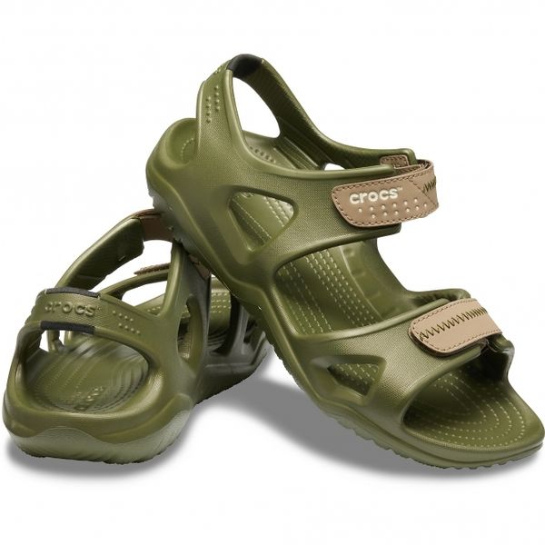 Crocs Оригінал Swiftwater River ™ Sandal Haki Чоловічі Крокс США (203965) - 36 (Стопа 22.5-23.2см) M4/W6 100220 фото