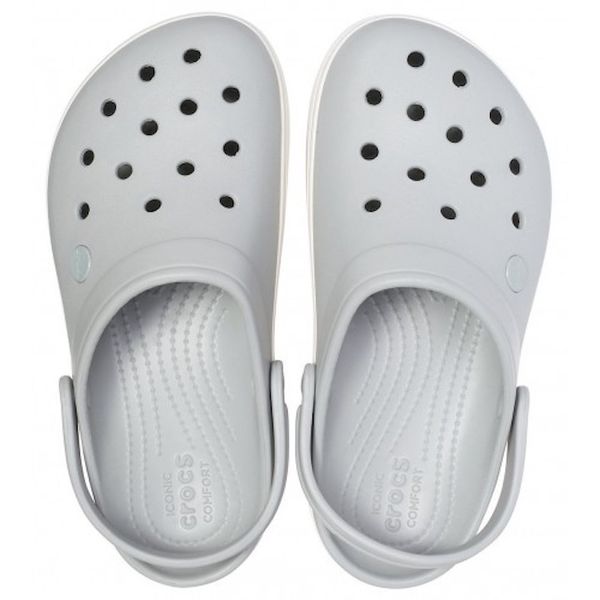 Crocs Оригінал Crocband™ Platform Clog Light Grey Жіночі Крокс США (205434) - 36 (Стопа 22.5-23.2см) M4/W6 100614 фото