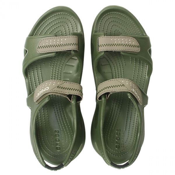 Crocs Оригінал Swiftwater River ™ Sandal Haki Чоловічі Крокс США (203965) - 36 (Стопа 22.5-23.2см) M4/W6 100220 фото