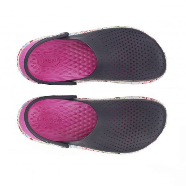 Crocs Оригінал LiteRide &trade; Clog&nbsp;Dazzle Сині кольорова підошва Чоловічі та Жіночі Крокс США - 36 (Стопа 22.5-23.2см) M4/W6 9976917 фото