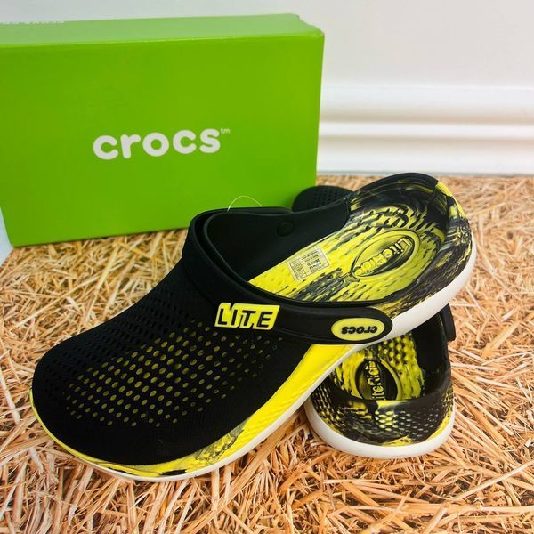 Crocs Оригінал LiteRide 360 &trade; чорні із зеленим і біла підошва Citrus 2022 Чоловічі Жіночі Крокс США (204592-26) - 36 (Стопа 22.5-23.2см) M4/W6 104325 фото