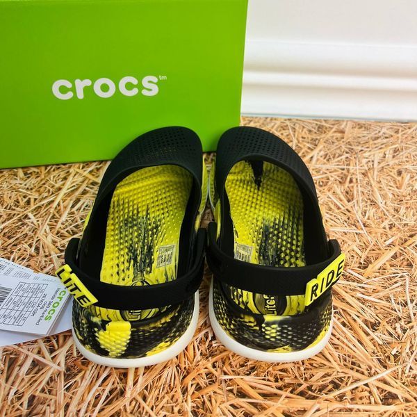 Crocs Оригінал LiteRide 360 &trade; чорні із зеленим і біла підошва Citrus 2022 Чоловічі Жіночі Крокс США (204592-26) - 36 (Стопа 22.5-23.2см) M4/W6 104325 фото