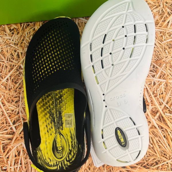 Crocs Оригінал LiteRide 360 &trade; чорні із зеленим і біла підошва Citrus 2022 Чоловічі Жіночі Крокс США (204592-26) - 36 (Стопа 22.5-23.2см) M4/W6 104325 фото
