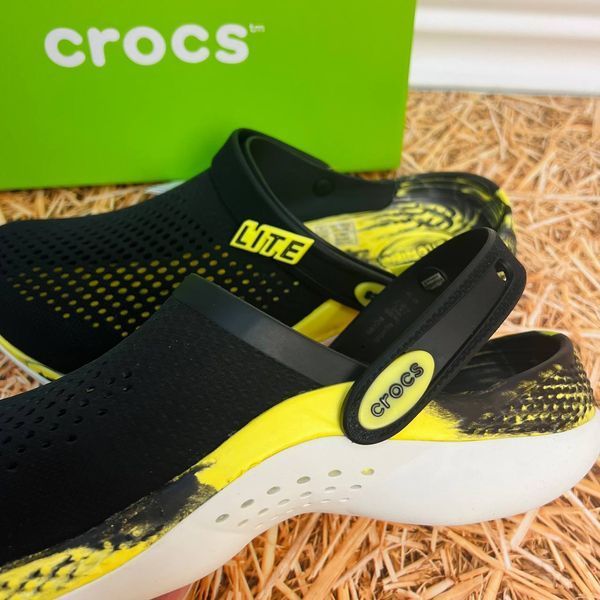 Crocs Оригінал LiteRide 360 &trade; чорні із зеленим і біла підошва Citrus 2022 Чоловічі Жіночі Крокс США (204592-26) - 36 (Стопа 22.5-23.2см) M4/W6 104325 фото