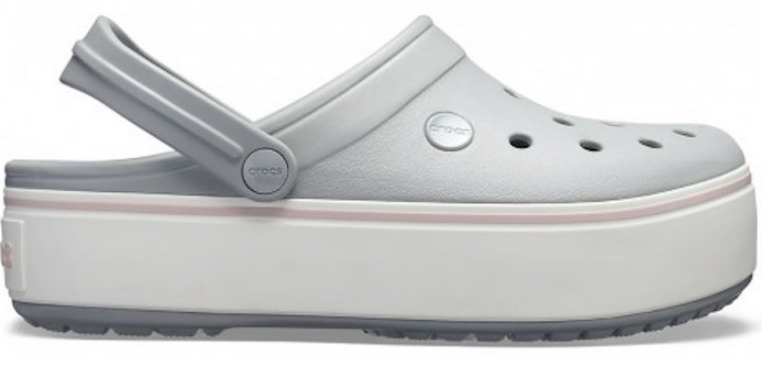 Crocs Оригінал Crocband™ Platform Clog Light Grey Жіночі Крокс США (205434) - 36 (Стопа 22.5-23.2см) M4/W6 100614 фото